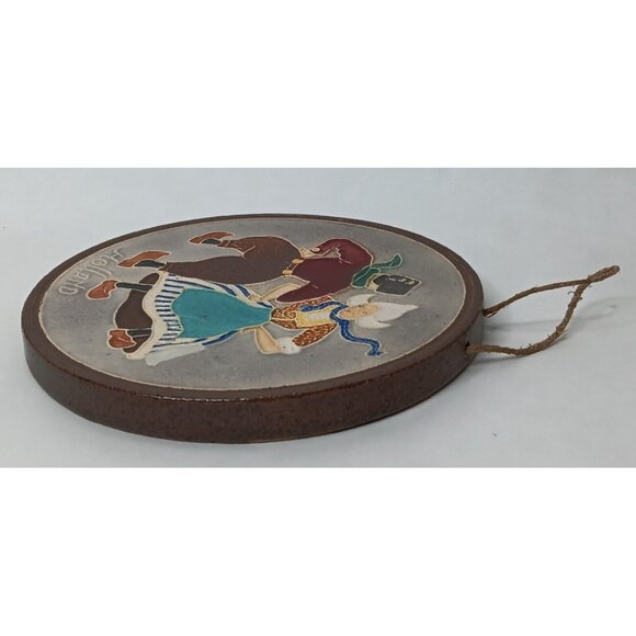 Westraven Utrecht Holland Wall Hanging Decor Stonewear Dancing Couple 5.25" - Picture 6 of 9